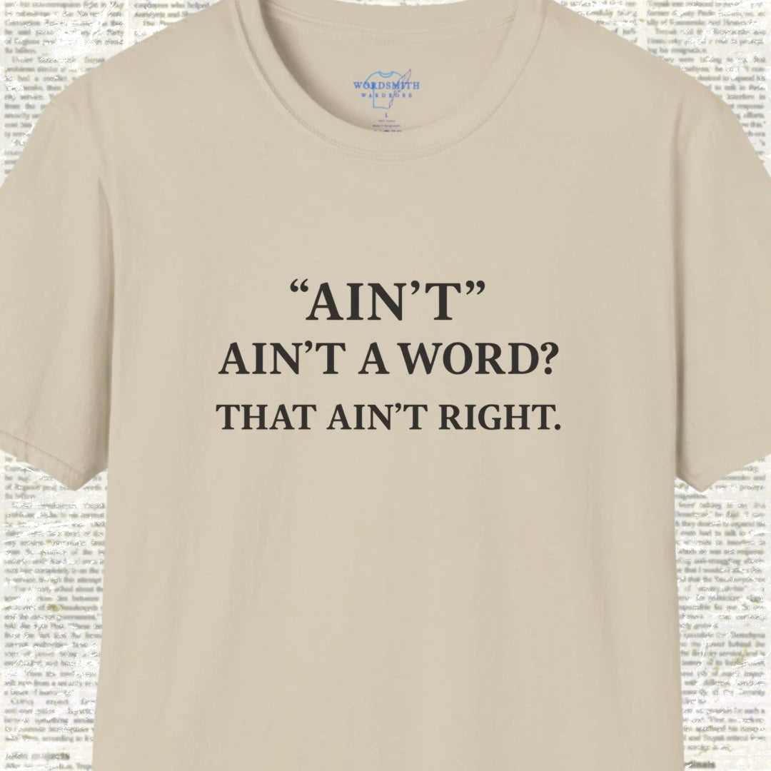 Ain’t Ain’t a Word? That Ain’t Right. - Sand