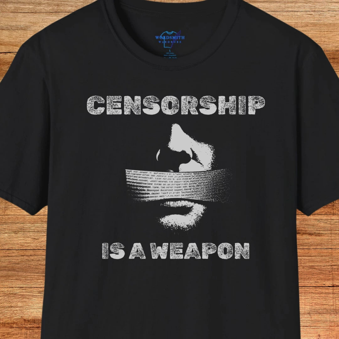 Censorship Is a Weapon Shirt - Black