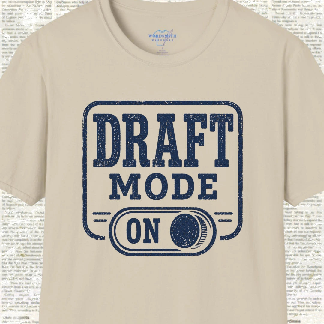 Draft Mode On T-Shirt - Sand
