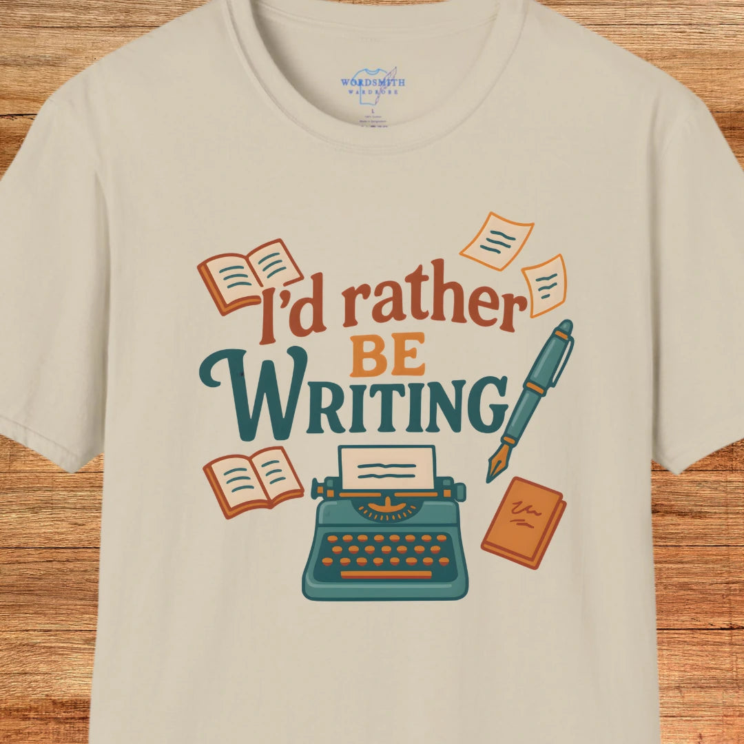 I’d Rather Be Writing Shirt - Sand