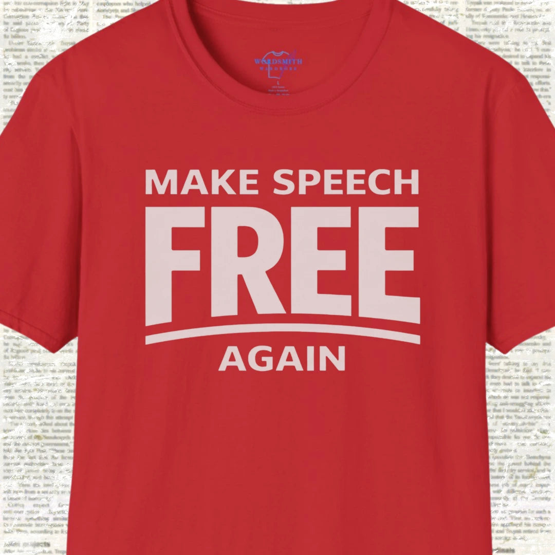 Make Speech Free Again Shirt - Red