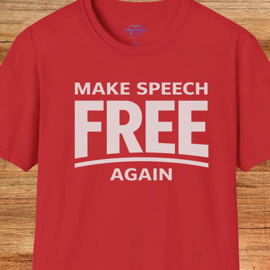 Make Speech Free Again Shirt - Red