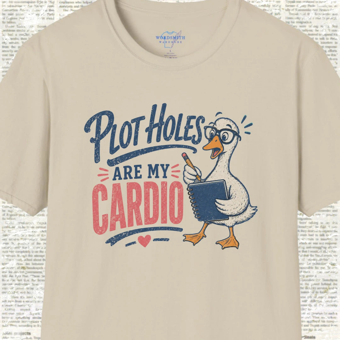 Plot Holes Are My Cardio T-Shirt - Sand