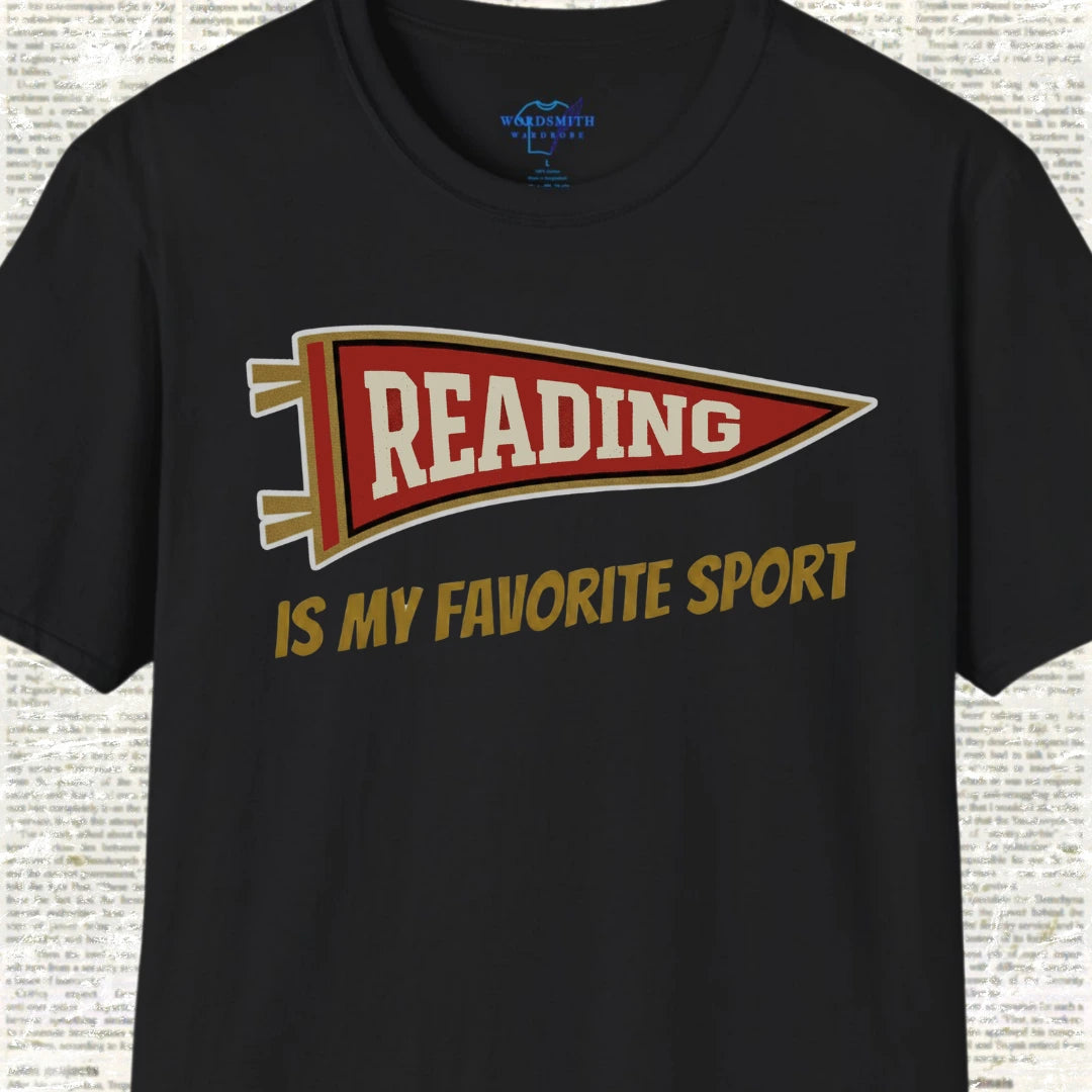 Reading Is My Favorite Sport Shirt - Black