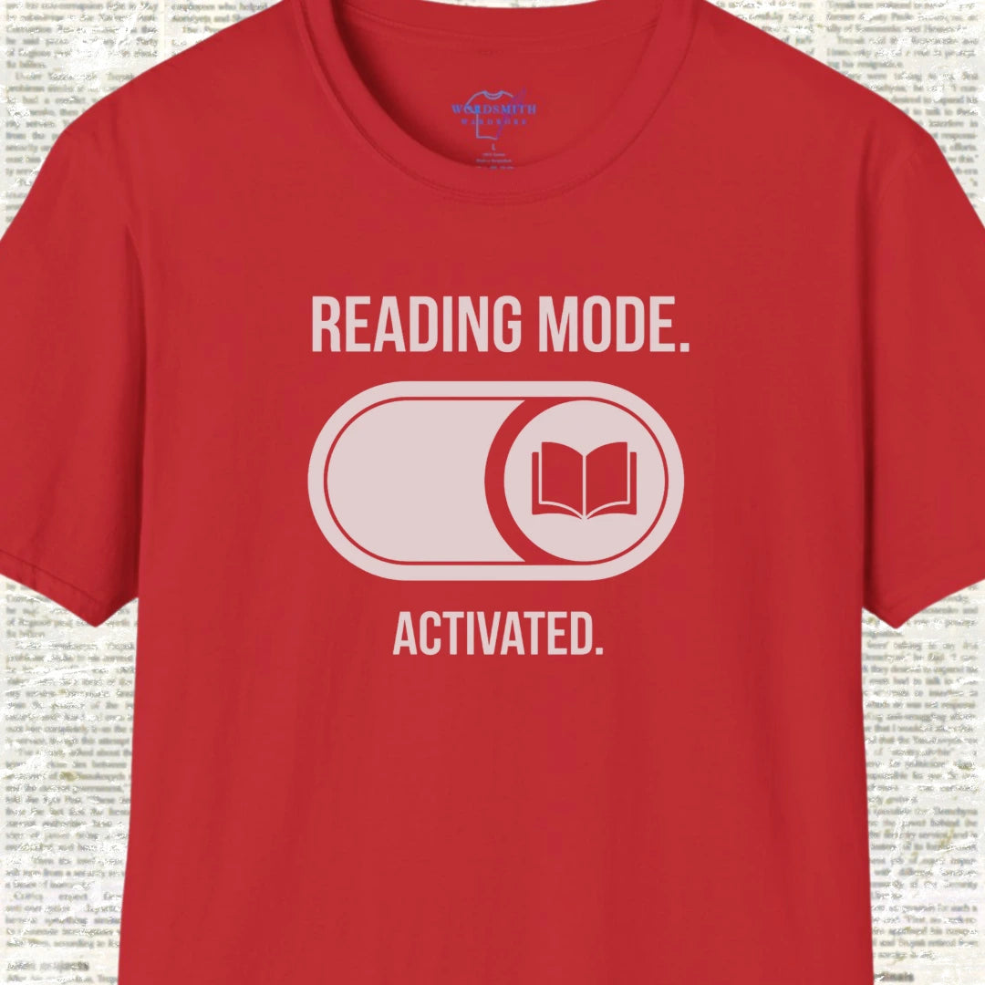 Reading Mode Activated Shirt - Red