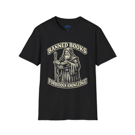 Banned Books, Forbidden Knowledge Shirt – Literary Freedom Reader Tee