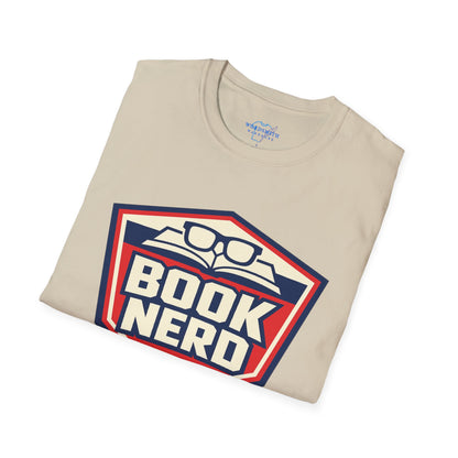 Book Nerd Shield Emblem Shirt