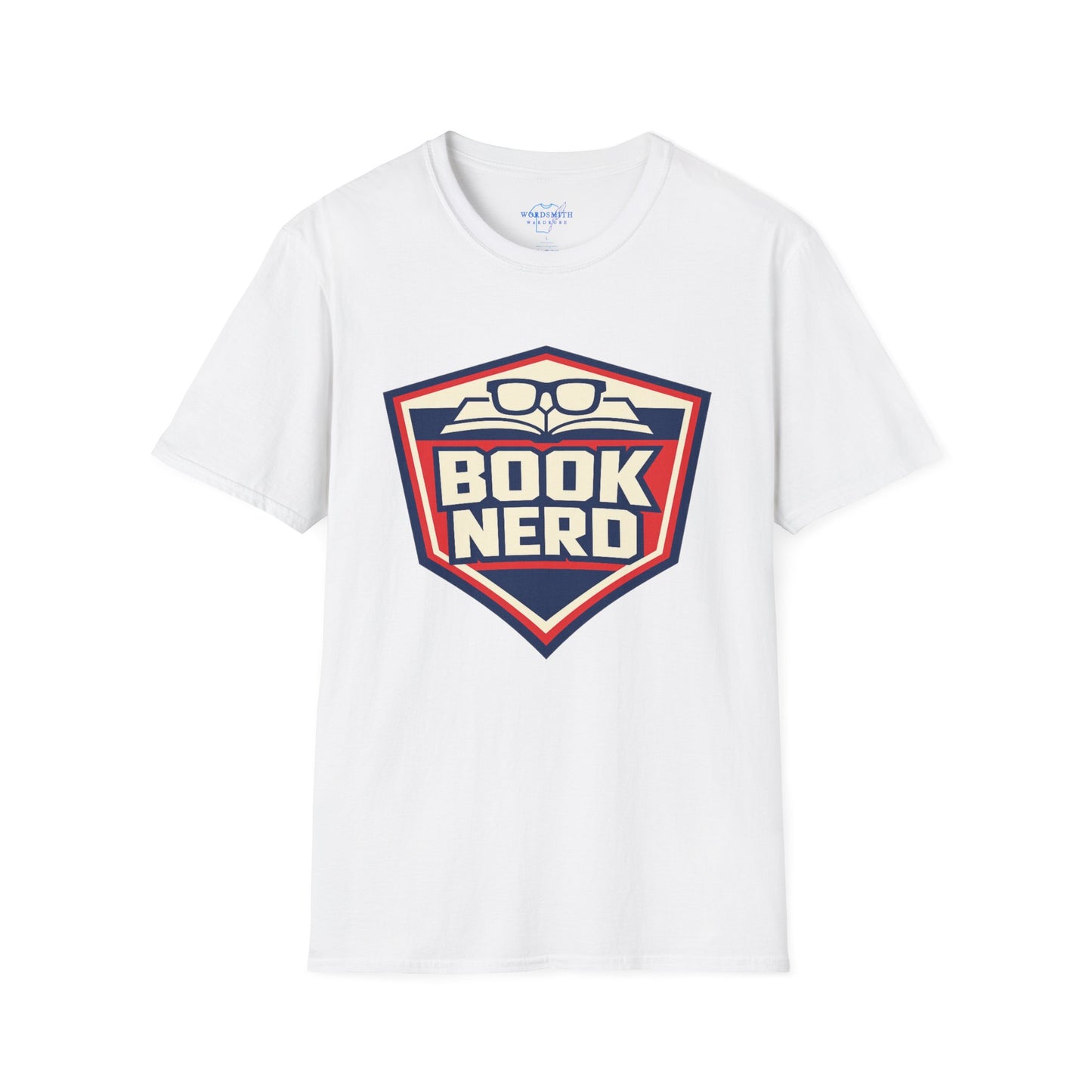 Book Nerd Shield Emblem Shirt – Bold Reader Badge Tee