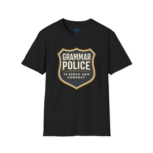 Grammar Police Shirt – To Serve and Correct Funny Tee