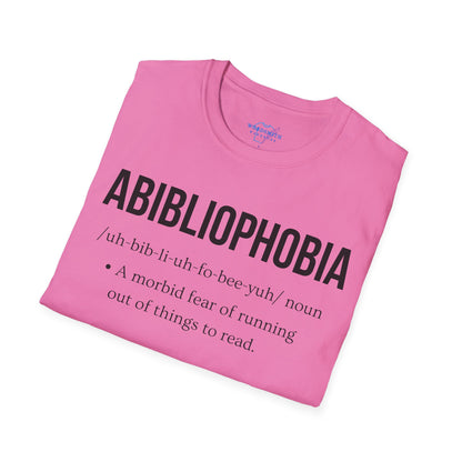 Abibliophobia Definition Shirt