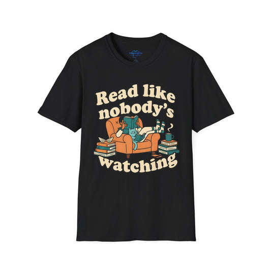 Read Like Nobody’s Watching – Cozy Book Lover Shirt