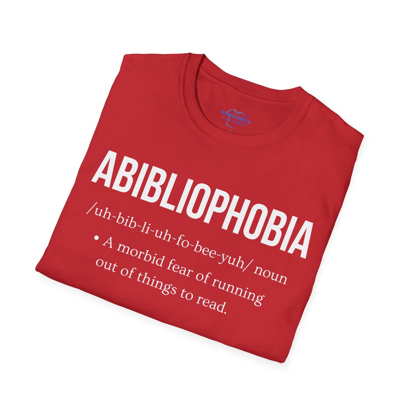 Abibliophobia Definition Shirt