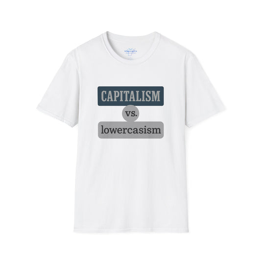 Capitalism vs. lowercasism – Grammar Humor Shirt