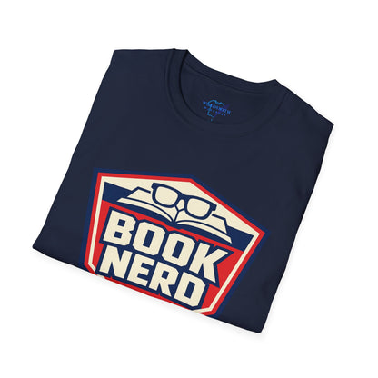Book Nerd Shield Emblem Shirt