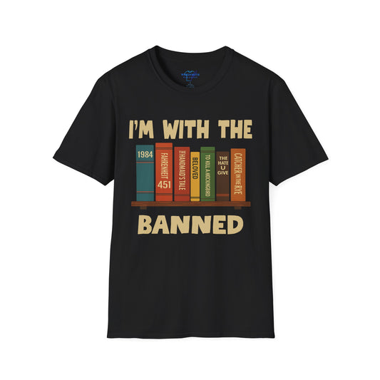 I’m With the Banned – Banned Books Reader Shirt