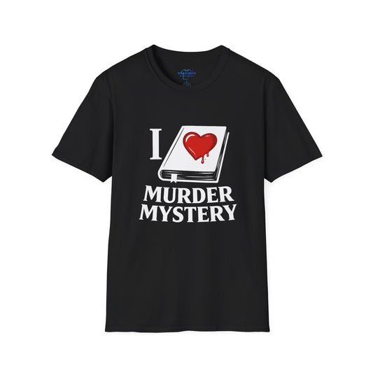 I Love Murder Mystery Shirt – Funny Crime Fiction Book Lover Tee