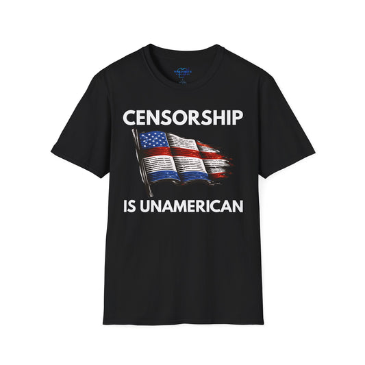 Censorship Is Unamerican T-Shirt — Free Speech Graphic Tee