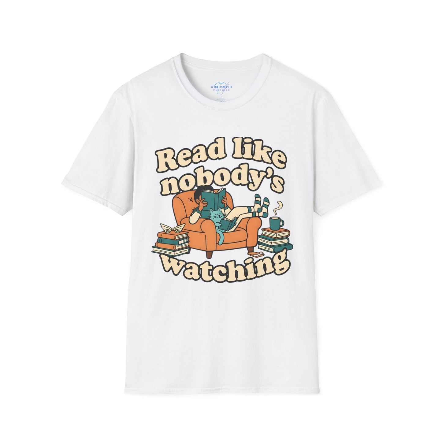Read Like Nobody’s Watching – Cozy Book Lover Shirt