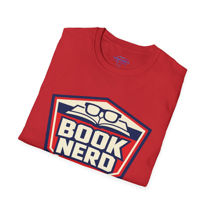 Book Nerd Shield Emblem Shirt