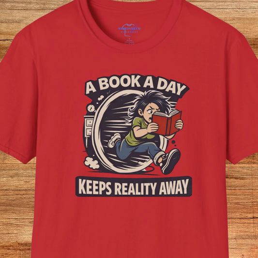 A Book a Day Keeps Reality Away – female - Red