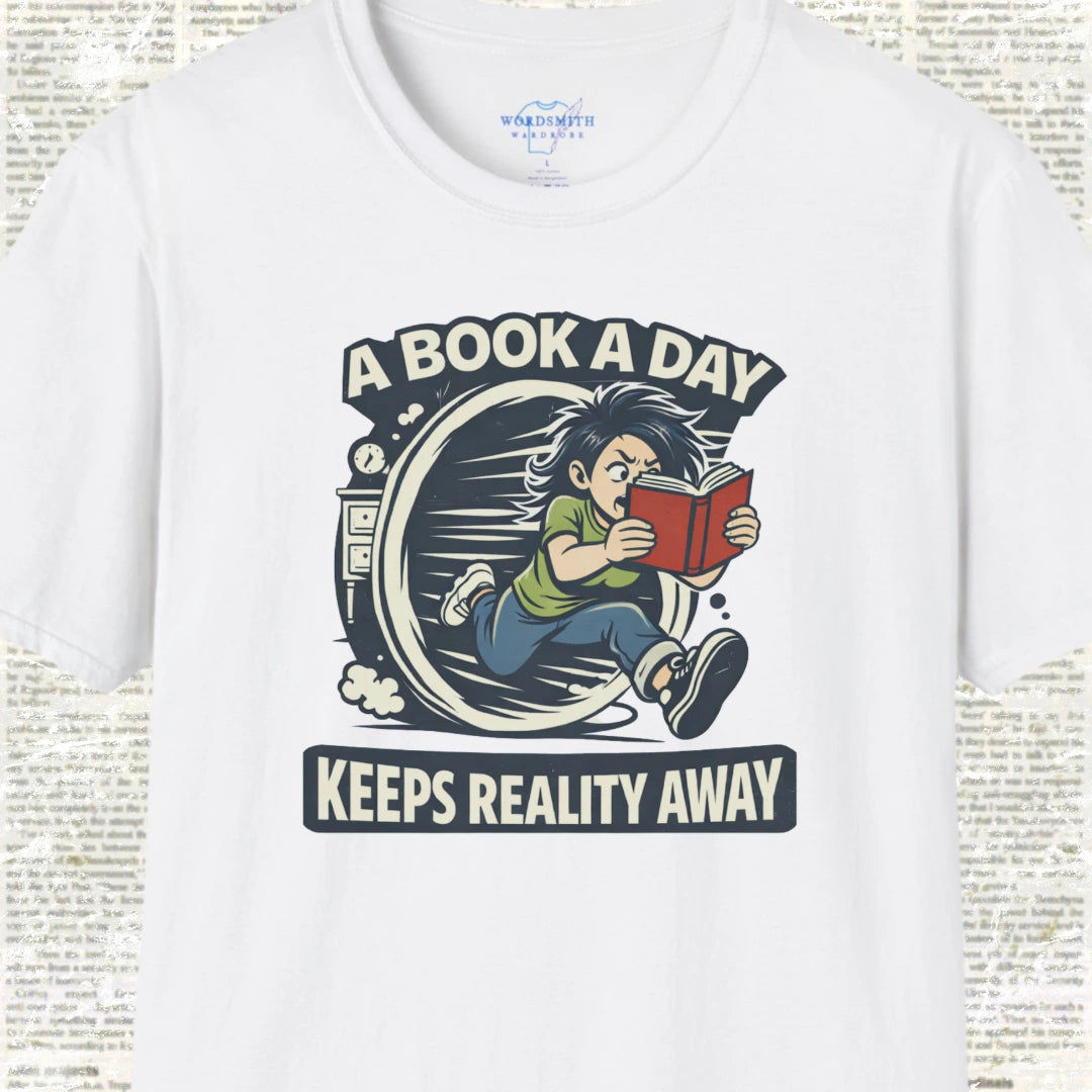 A Book a Day Keeps Reality Away – female - White