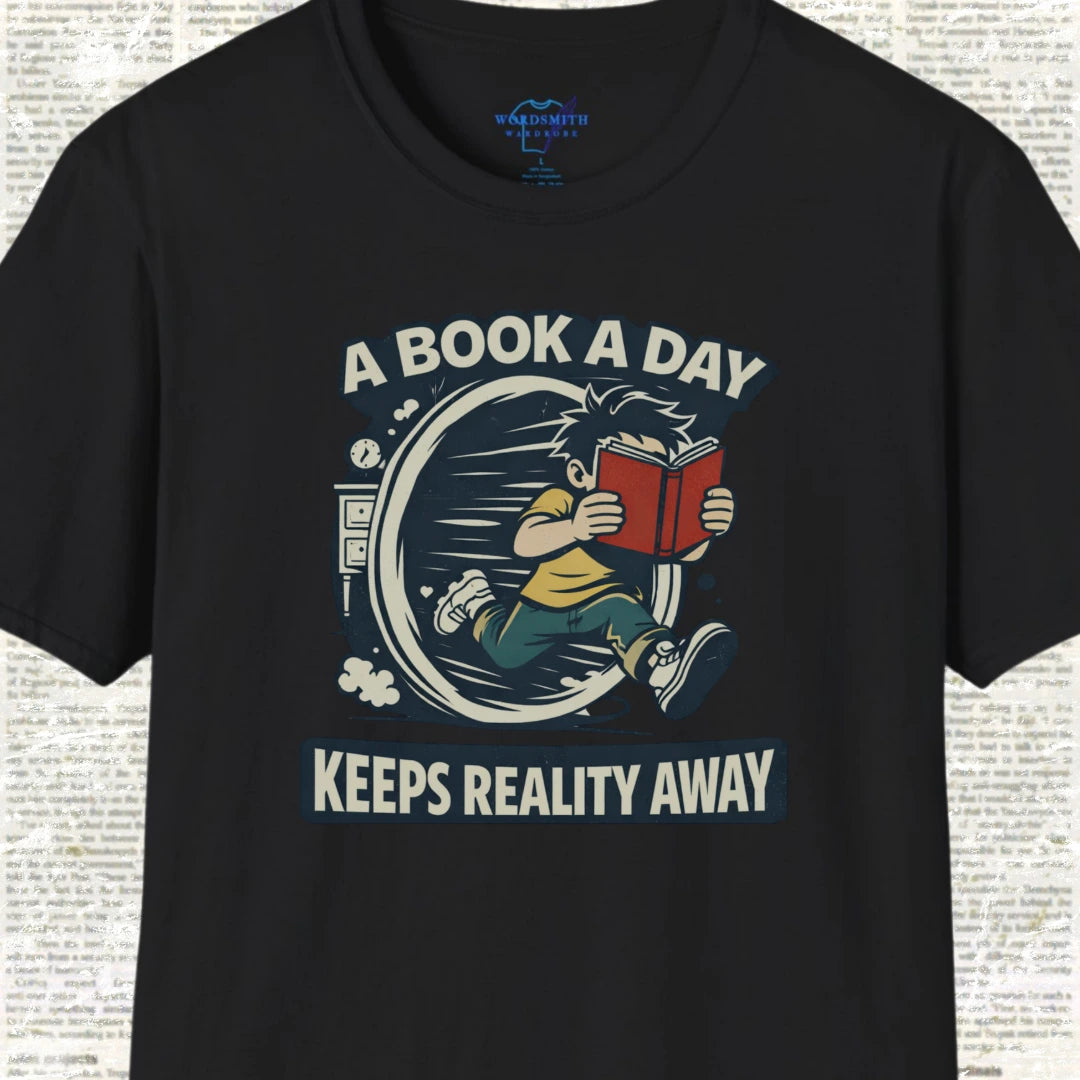 A Book a Day Keeps Reality Away – male - Black