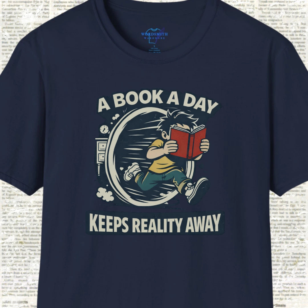A Book a Day Keeps Reality Away – male - Navy