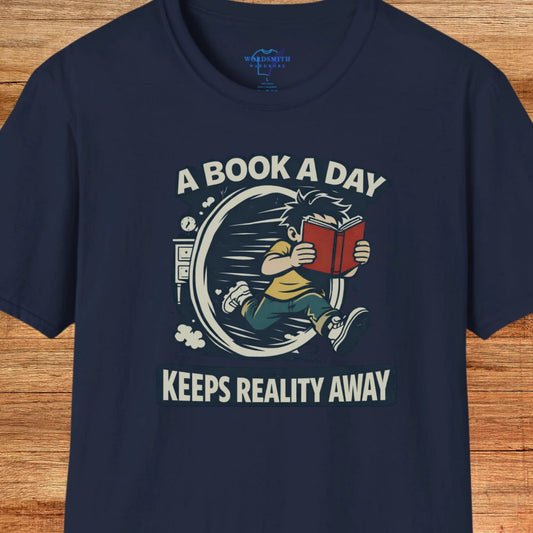 A Book a Day Keeps Reality Away – male - Navy