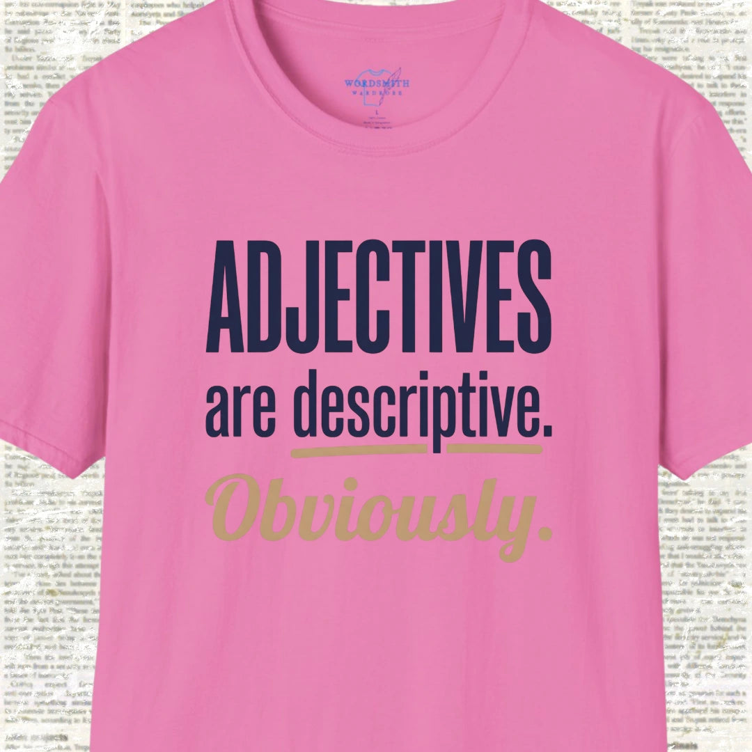 Adjectives Are Descriptive – Grammar Humor - Azalea