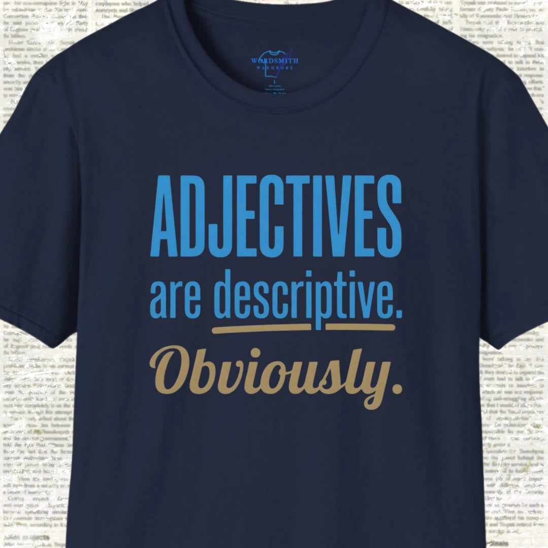 Adjectives Are Descriptive – Grammar Humor - Navy