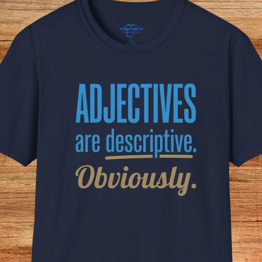 Adjectives Are Descriptive – Grammar Humor - Navy
