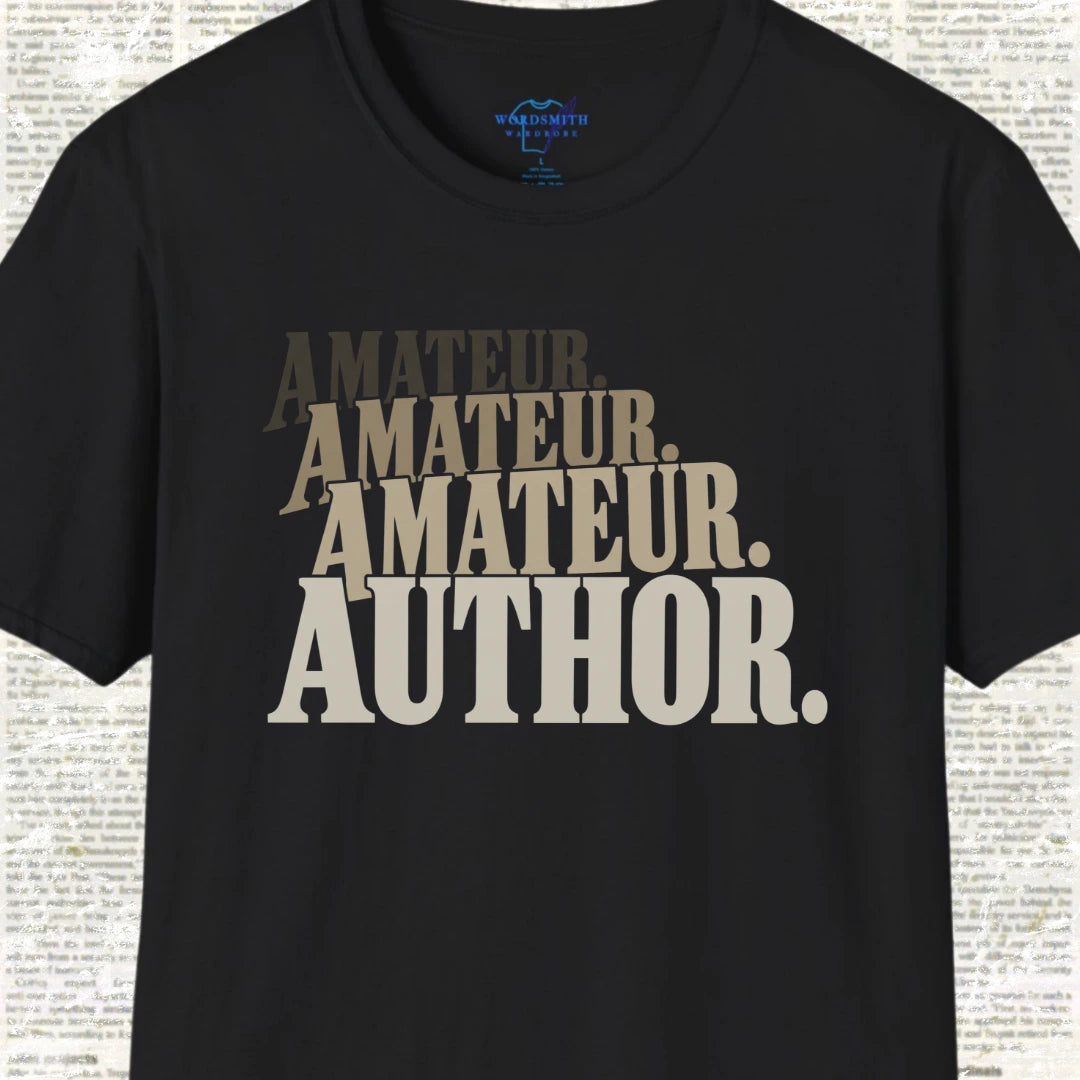 Amateur Amateur Amateur Author T-Shirt - Black