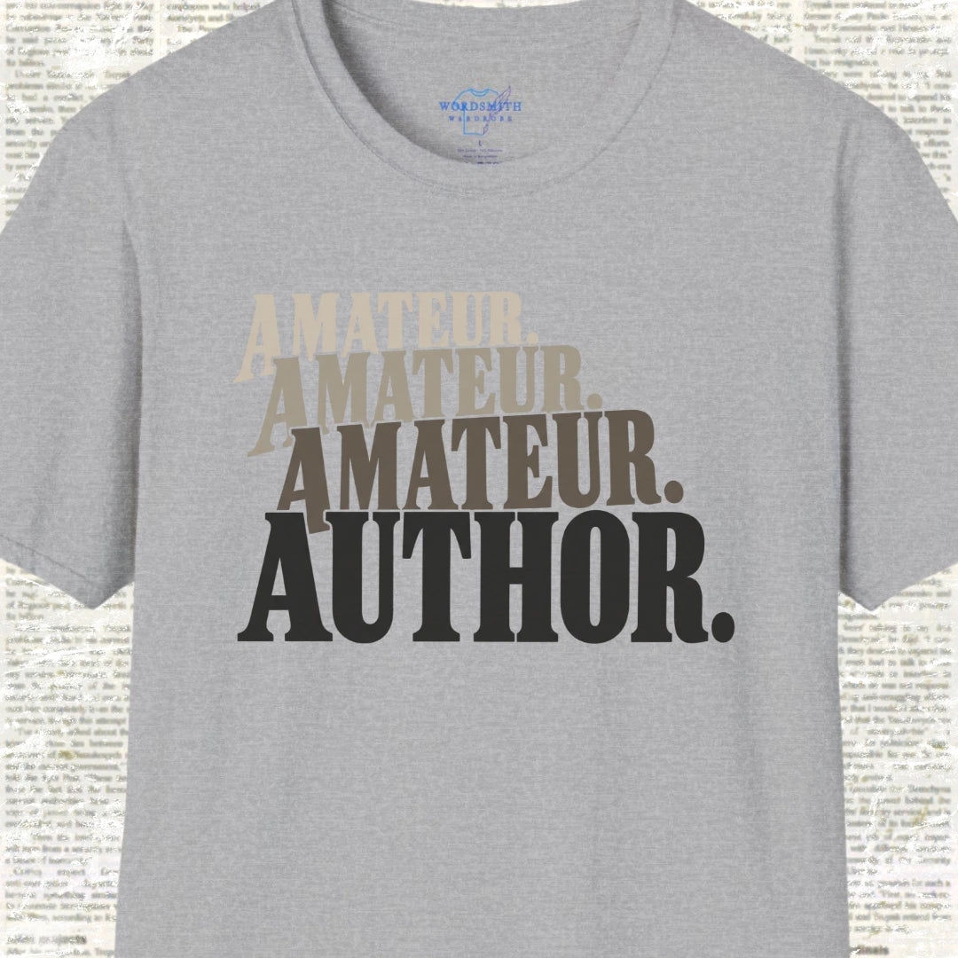 Amateur Amateur Amateur Author T-Shirt - Sport Grey