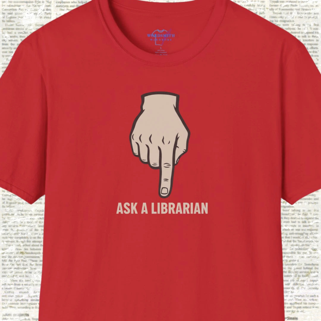 Ask a Librarian – T-Shirt - Red