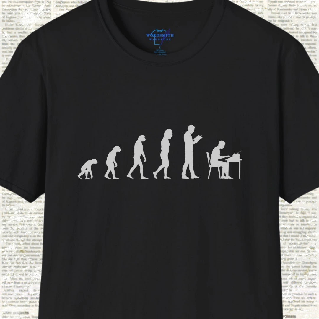 Author Evolution Graphic T-Shirt - Black