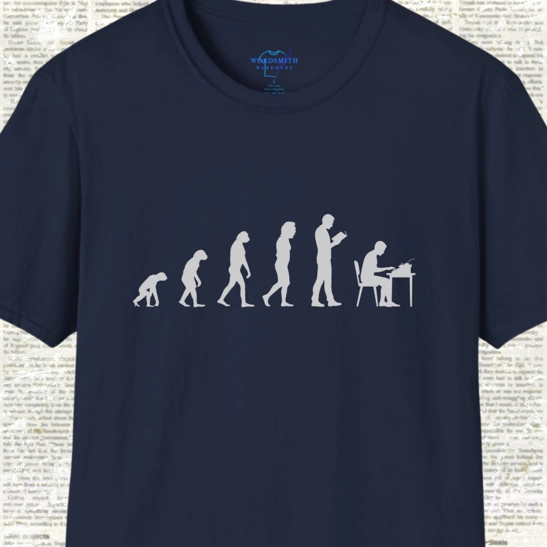 Author Evolution Graphic T-Shirt - Navy