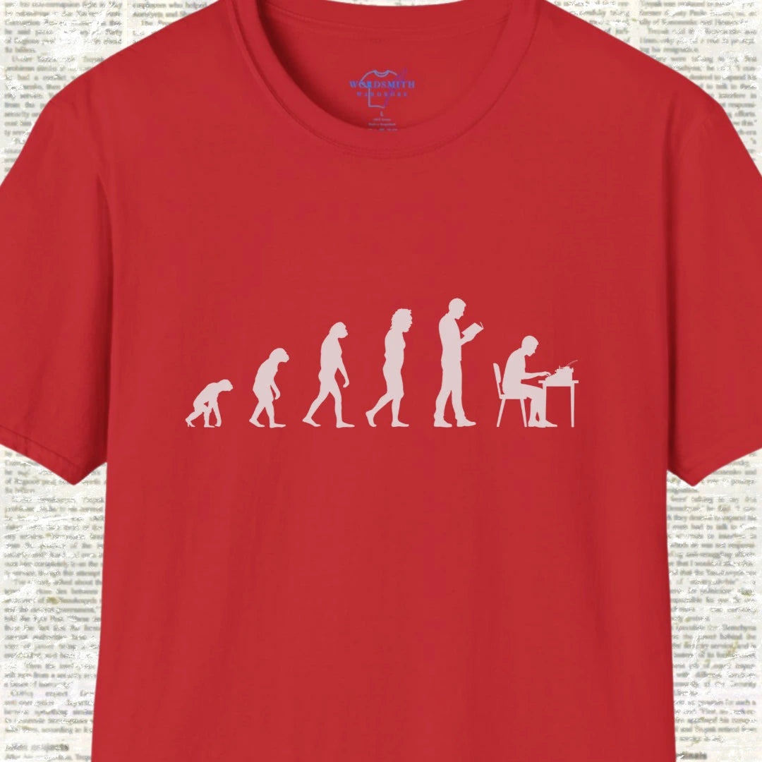 Author Evolution Graphic T-Shirt - Red