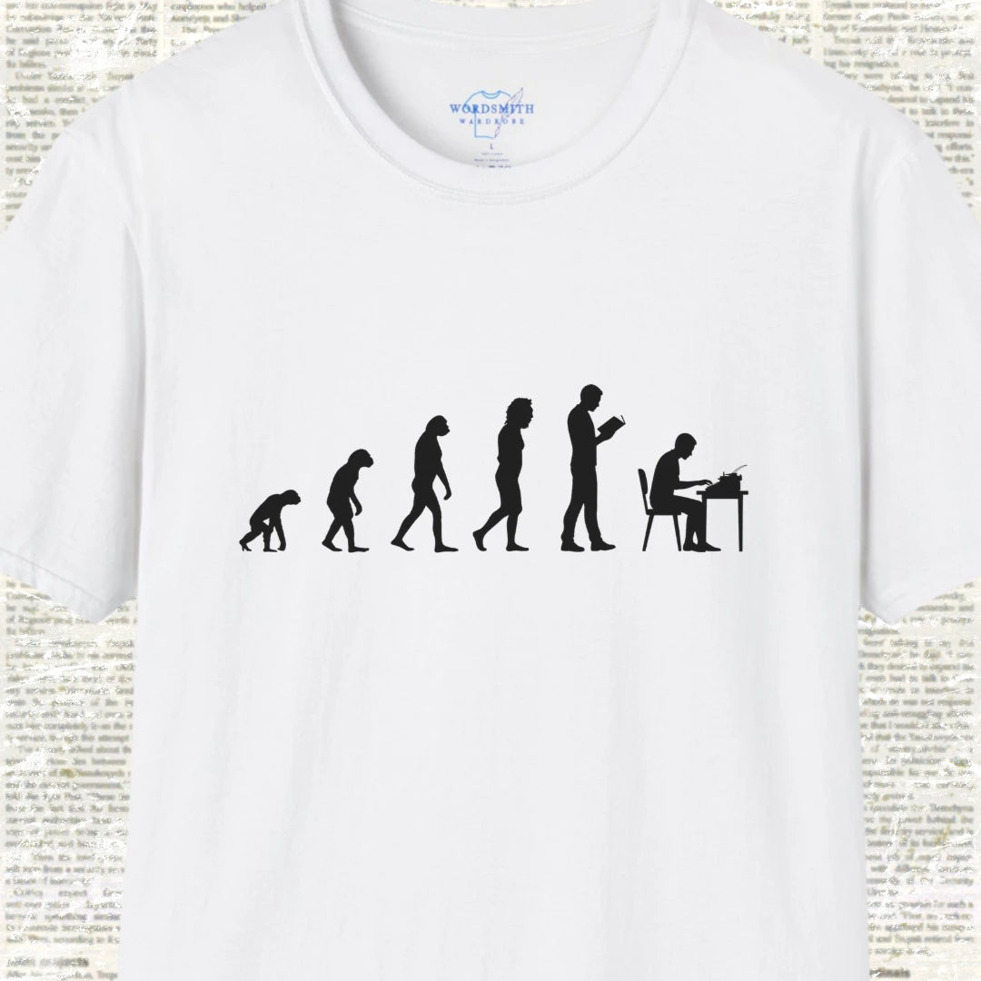 Author Evolution Graphic T-Shirt - White