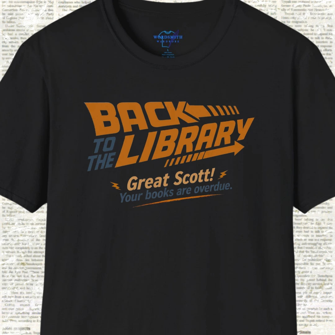 Back to the Library Shirt - Black