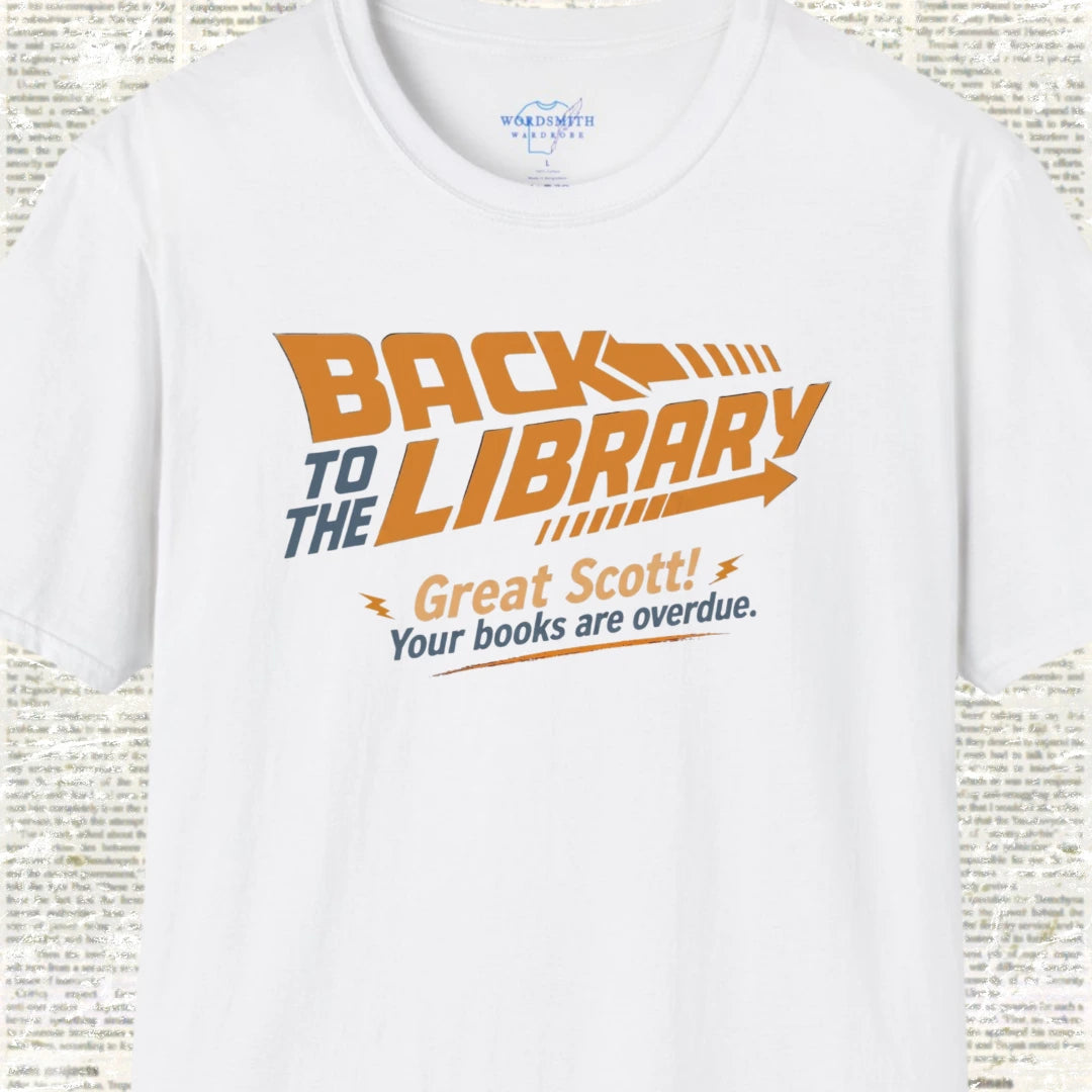 Back to the Library Shirt - White