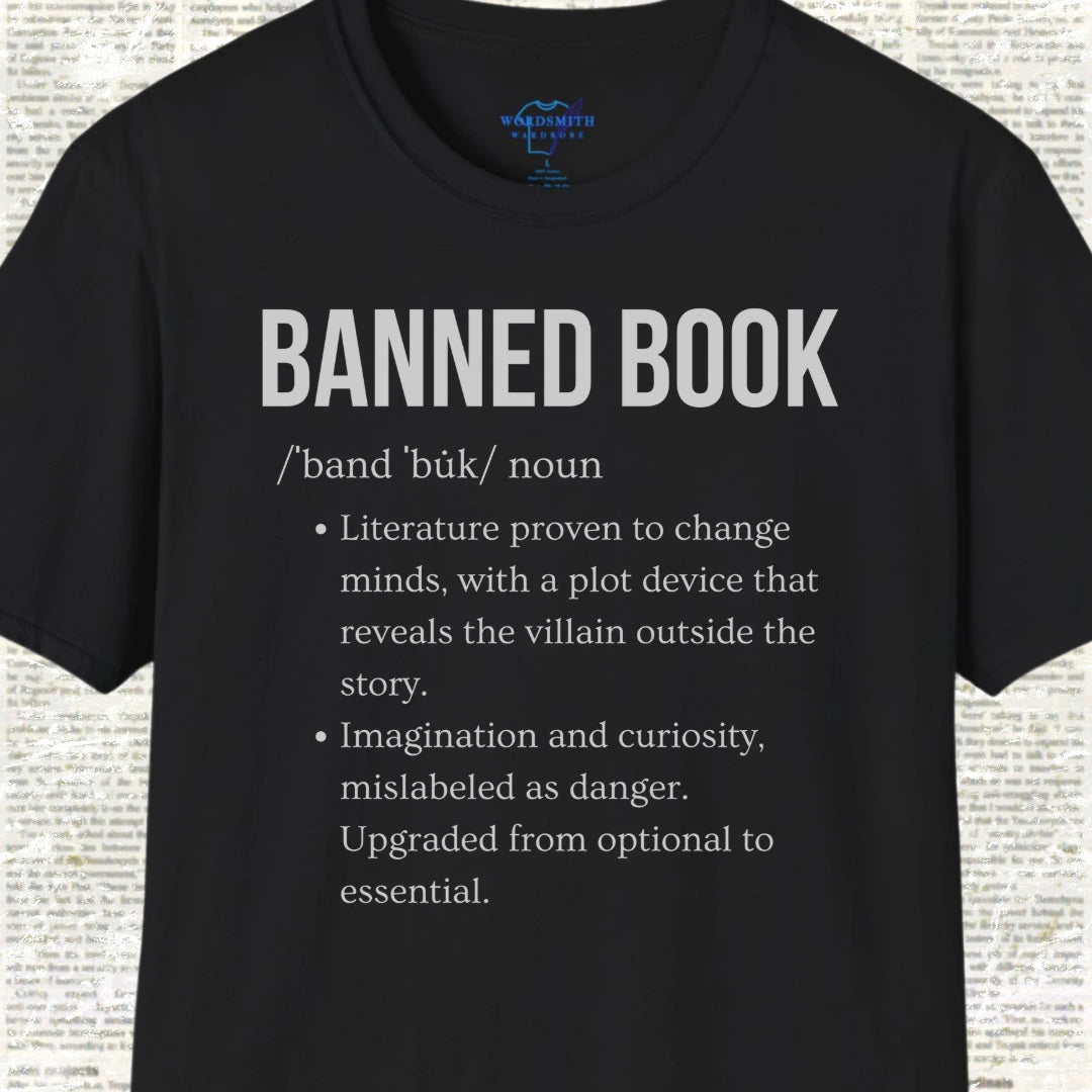 Banned Book Definition Shirt - Black