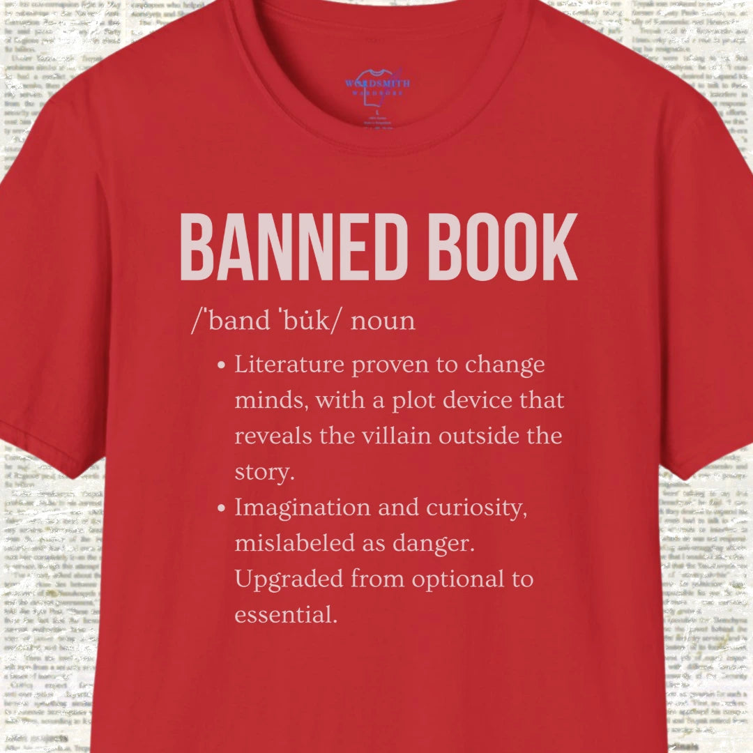 Banned Book Definition Shirt - Red