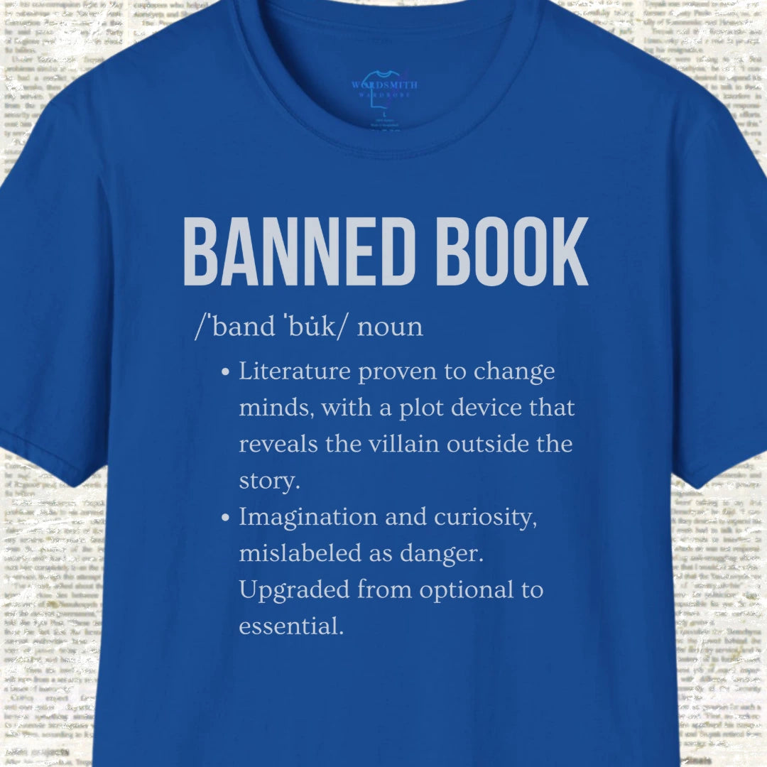 Banned Book Definition Shirt - Royal