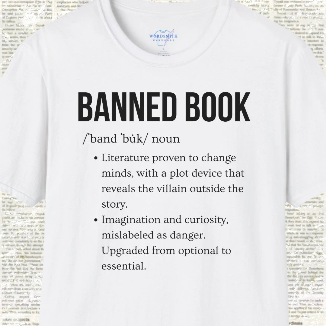 Banned Book Definition Shirt - White