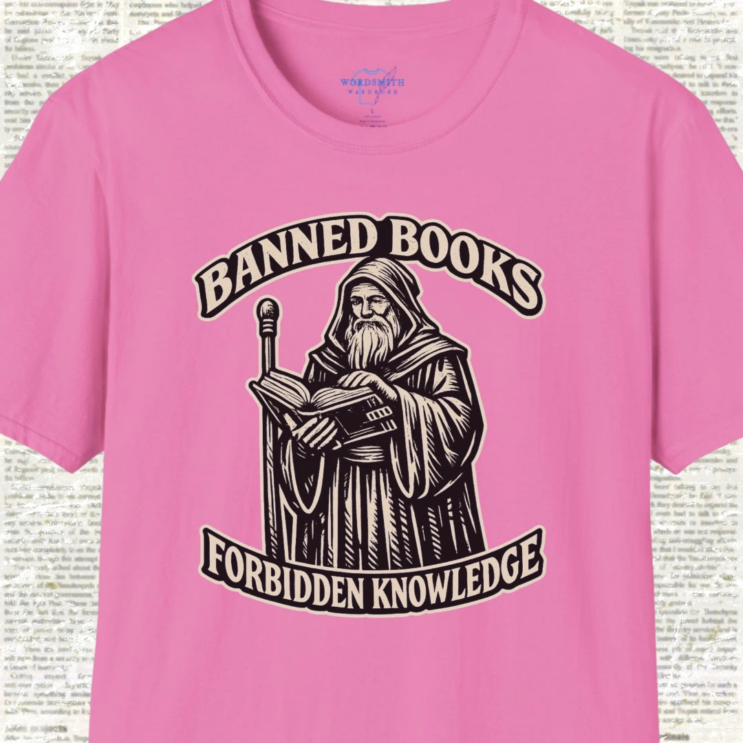 Banned Books, Forbidden Knowledge Shirt - Azalea