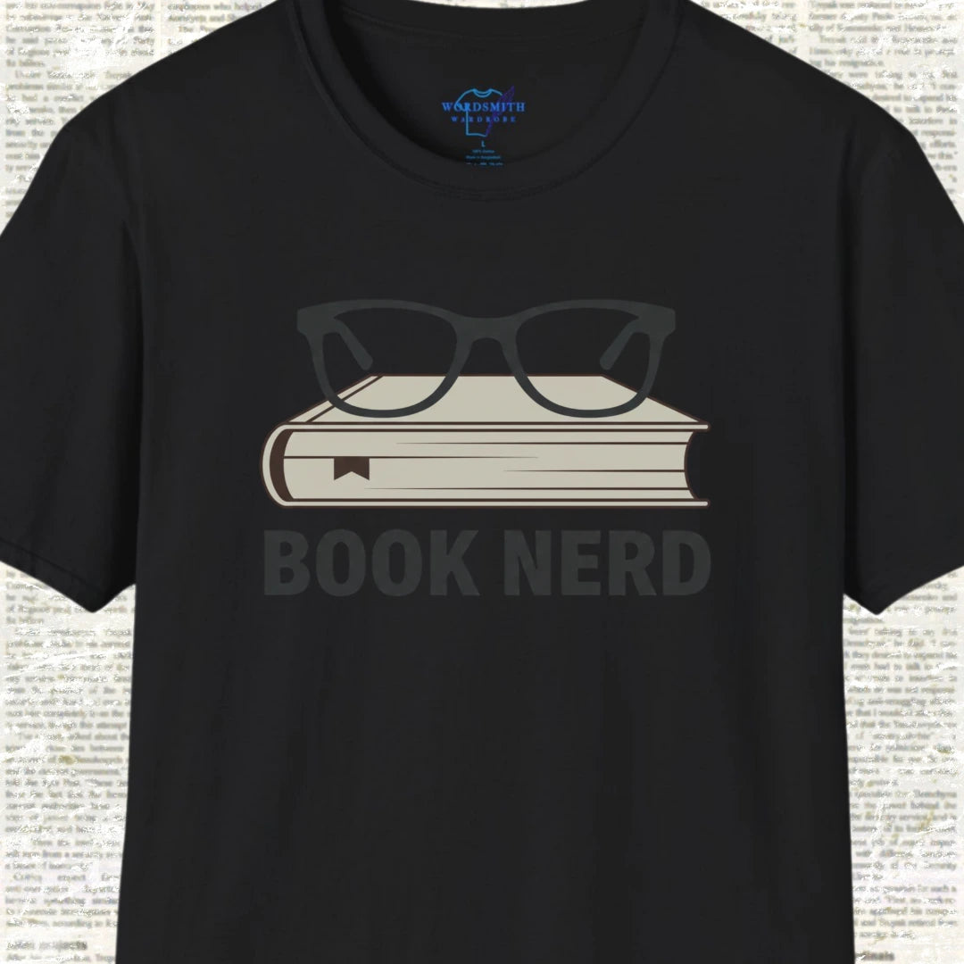 Book Nerd Shirt - Black