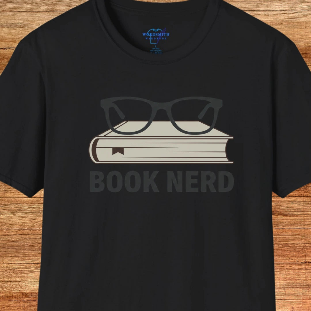 Book Nerd Shirt - Black