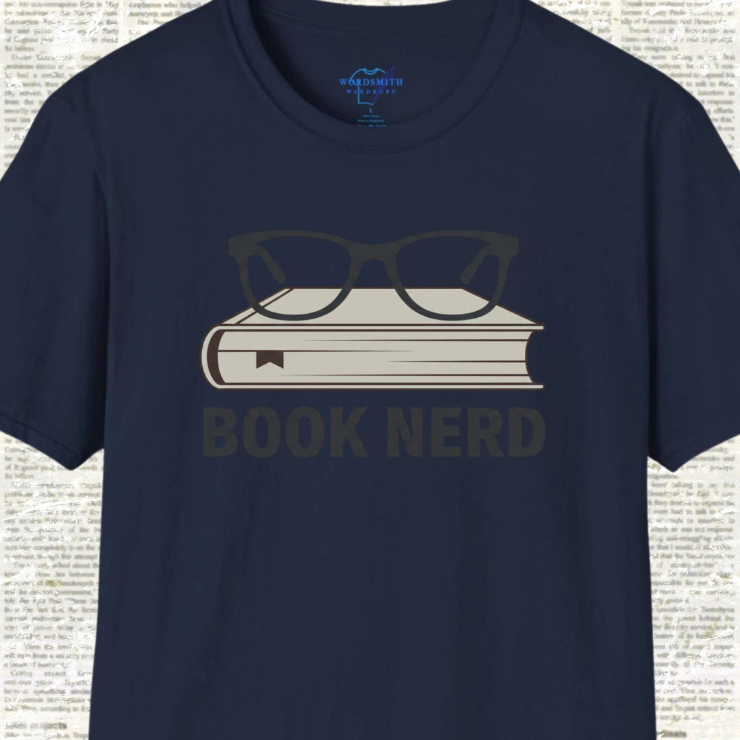 Book Nerd Shirt - Navy