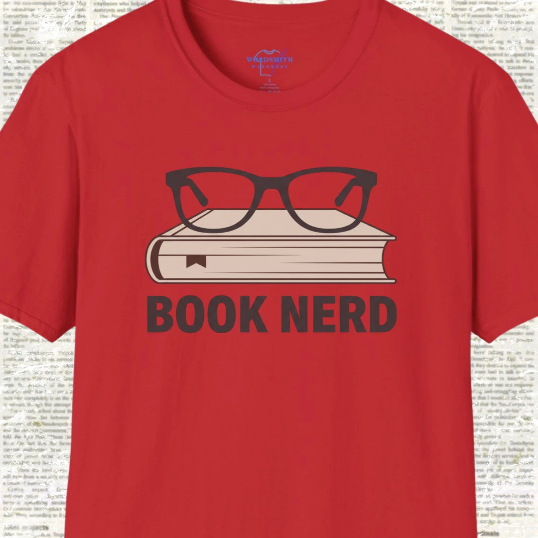 Book Nerd Shirt - Red