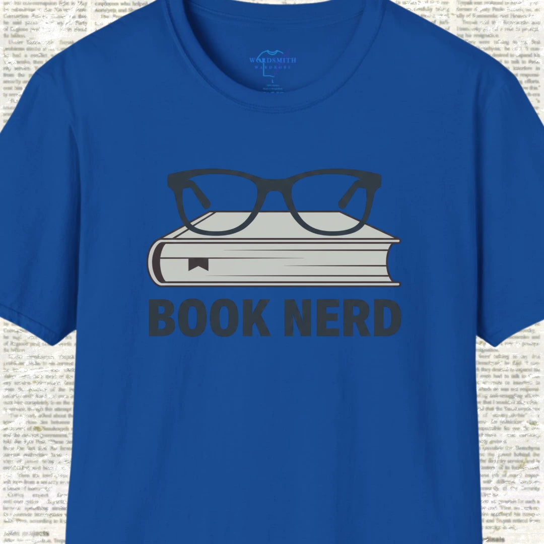Book Nerd Shirt - Royal